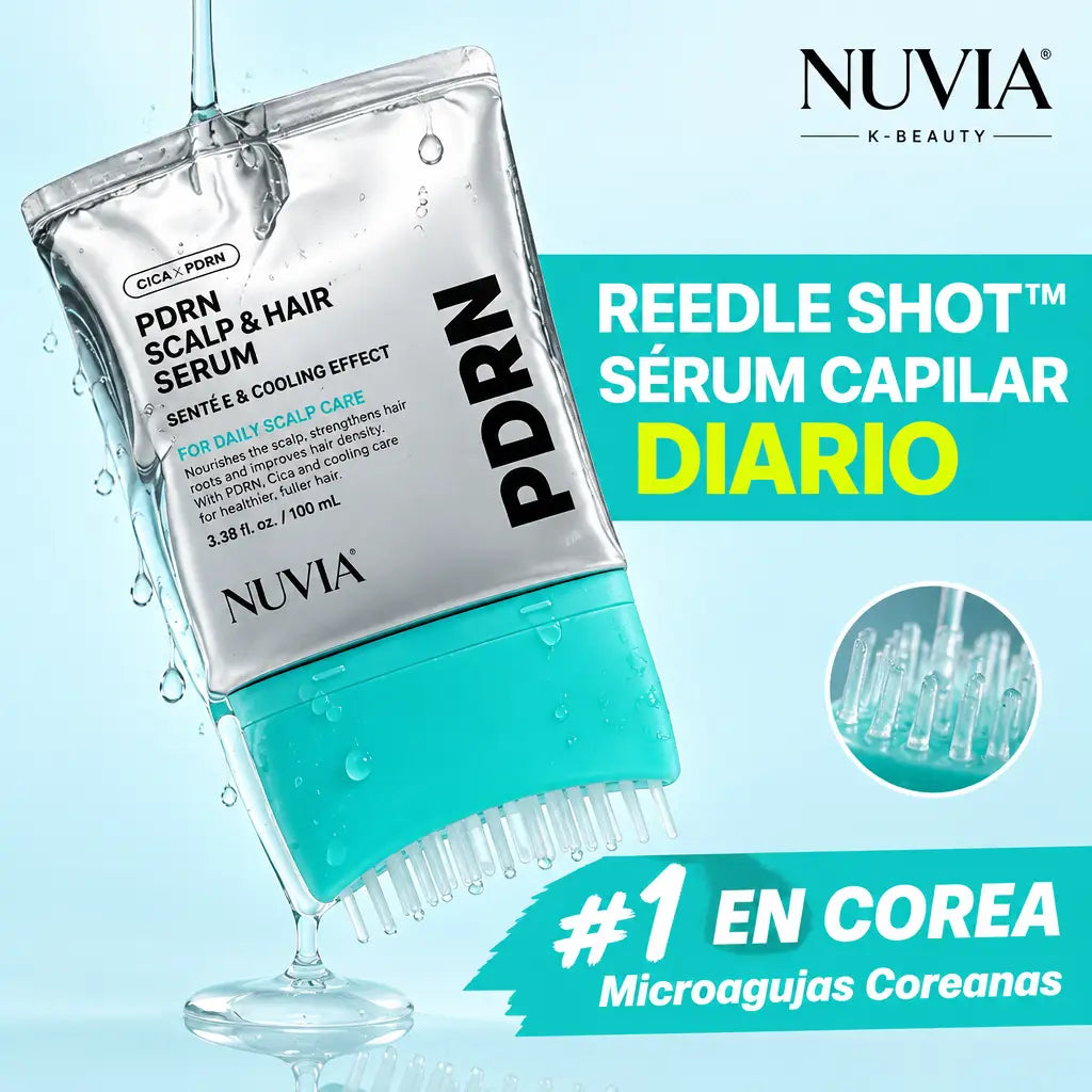 NUVIA PDRN Sérum Capilar Cepillo con Microagujas